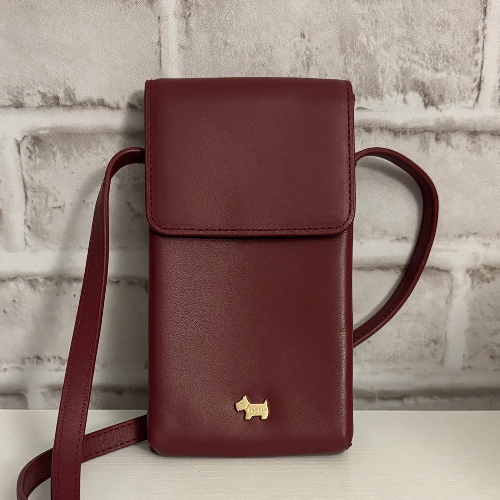 Radley Burgundy Crossbody Phone Bag